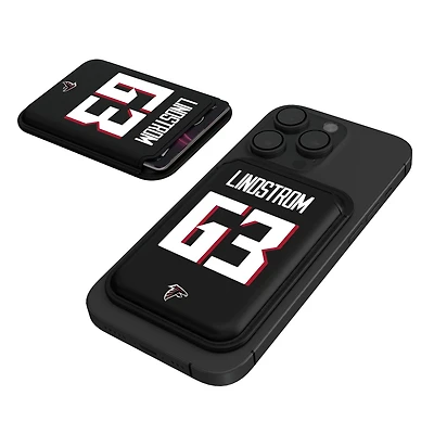 Keyscaper Chris Lindstrom Black Atlanta Falcons Magnetic Credit Card Wallet