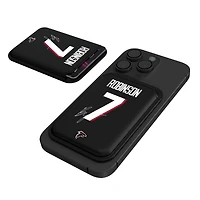 Keyscaper Bijan Robinson Black Atlanta Falcons Magnetic Credit Card Wallet
