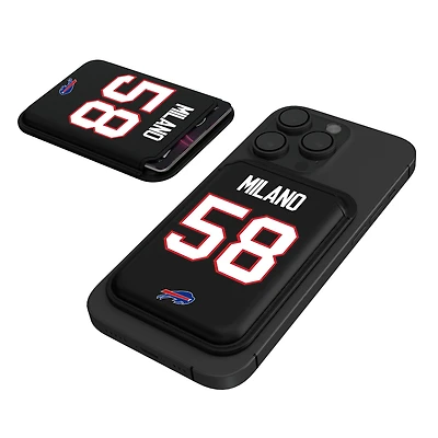 Keyscaper Matt Milano Black Buffalo Bills Magnetic Credit Card Wallet