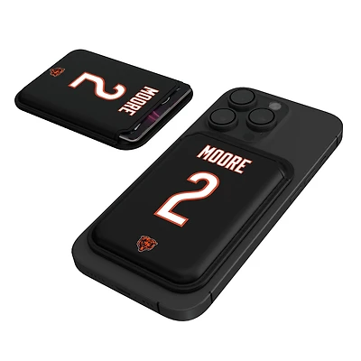 Keyscaper D.J. Moore Black Chicago Bears Magnetic Credit Card Wallet
