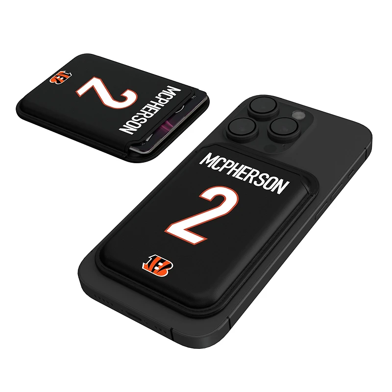 Keyscaper Evan McPherson Black Cincinnati Bengals Magnetic Credit Card Wallet