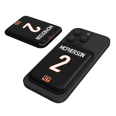 Keyscaper Evan McPherson Black Cincinnati Bengals Magnetic Credit Card Wallet