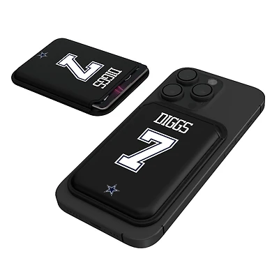 Keyscaper Trevon Diggs Black Dallas Cowboys Magnetic Credit Card Wallet