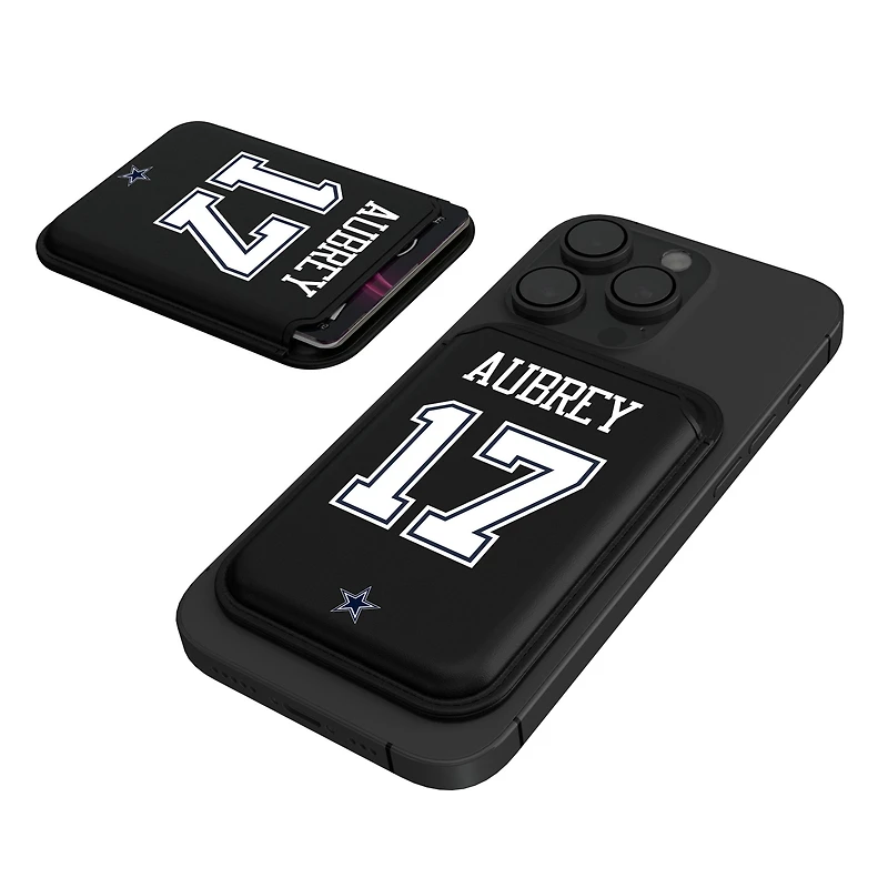 Keyscaper Brandon Aubrey Black Dallas Cowboys Magnetic Credit Card Wallet