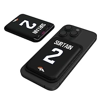 Keyscaper Pat Surtain II Black Denver Broncos Magnetic Credit Card Wallet