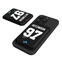 Keyscaper Aidan Hutchinson Black Detroit Lions Magnetic Credit Card Wallet