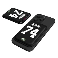 Keyscaper Elgton Jenkins Black Green Bay Packers Magnetic Credit Card Wallet