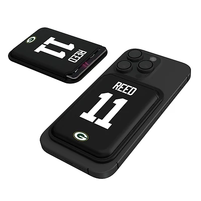 Keyscaper Jayden Reed Black Green Bay Packers Magnetic Credit Card Wallet