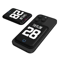 Keyscaper Jonathan Taylor Black Indianapolis Colts Magnetic Credit Card Wallet