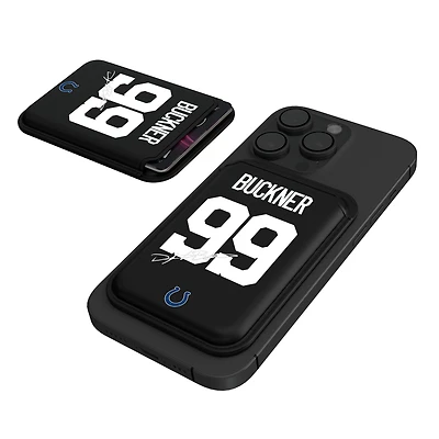 Keyscaper DeForest Buckner Black Indianapolis Colts Magnetic Credit Card Wallet