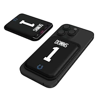 Keyscaper Josh Downs Black Indianapolis Colts Magnetic Credit Card Wallet