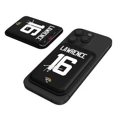 Keyscaper Trevor Lawrence Black Jacksonville Jaguars Magnetic Credit Card Wallet