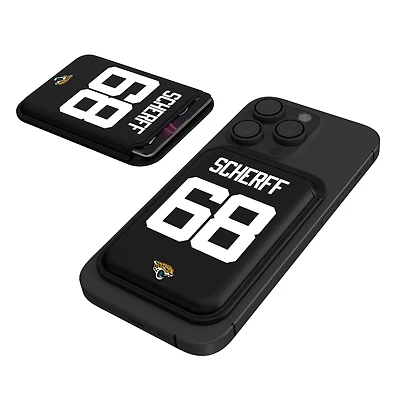 Keyscaper Brandon Scherff Black Jacksonville Jaguars Magnetic Credit Card Wallet