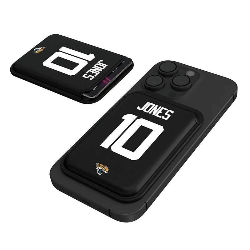 Keyscaper Mac Jones Black Jacksonville Jaguars Magnetic Credit Card Wallet