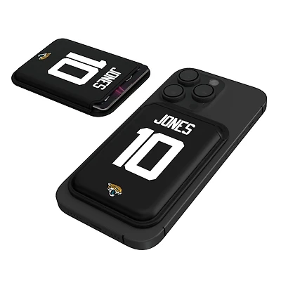 Keyscaper Mac Jones Black Jacksonville Jaguars Magnetic Credit Card Wallet