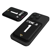 Keyscaper Travis Etienne Jr Black Jacksonville Jaguars Magnetic Credit Card Wallet