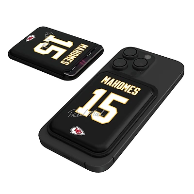 Keyscaper Patrick Mahomes Black Kansas City Chiefs Magnetic Credit Card Wallet