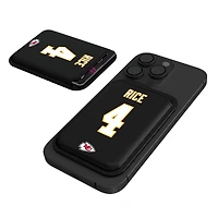 Keyscaper Rashee Rice Black Kansas City Chiefs Magnetic Credit Card Wallet