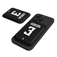 Keyscaper Jordan Addison Black Minnesota Vikings Magnetic Credit Card Wallet