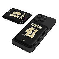 Keyscaper Alvin Kamara Black New Orleans Saints Magnetic Credit Card Wallet