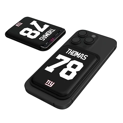 Keyscaper Andrew Thomas Black New York Giants Magnetic Credit Card Wallet