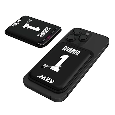 Keyscaper Ahmad Sauce Gardner Black New York Jets Magnetic Credit Card Wallet