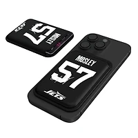 Keyscaper C.J. Mosley Black New York Jets Magnetic Credit Card Wallet