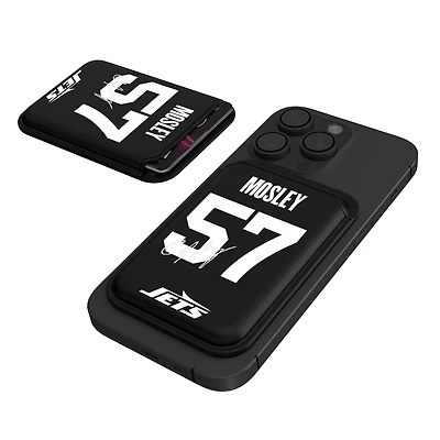 Keyscaper C.J. Mosley Black New York Jets Magnetic Credit Card Wallet