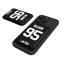 Keyscaper Quinnen Williams Black New York Jets Magnetic Credit Card Wallet
