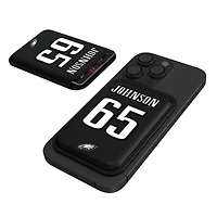 Keyscaper Lane Johnson Black Philadelphia Eagles Magnetic Credit Card Wallet