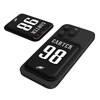 Keyscaper Jalen Carter Black Philadelphia Eagles Magnetic Credit Card Wallet