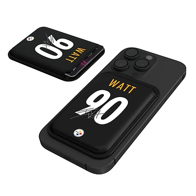 Keyscaper T.J. Watt Black Pittsburgh Steelers Magnetic Credit Card Wallet