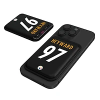 Keyscaper Cameron Heyward Black Pittsburgh Steelers Magnetic Credit Card Wallet