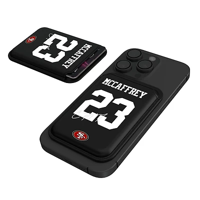 Keyscaper Christian McCaffrey Black San Francisco 49ers Magnetic Credit Card Wallet