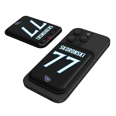 Keyscaper Peter Skoronski Black Tennessee Titans Magnetic Credit Card Wallet