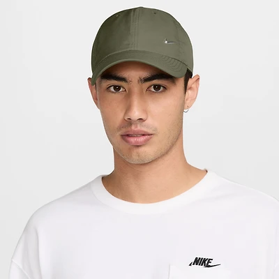 Unisex Nike  Olive Metal Swoosh Lifestyle Performance Club Adjustable Hat