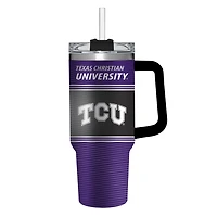 TCU Horned Frogs 40oz. Stainless Steel Canyon Cup with Straw