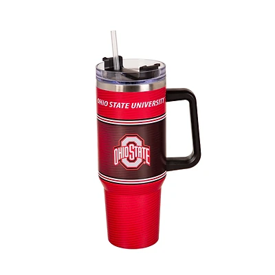 Ohio State Buckeyes 40oz. Stainless Steel Canyon Cup with Straw