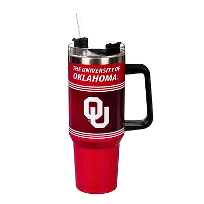 Oklahoma Sooners 40oz. Stainless Steel Canyon Cup with Straw