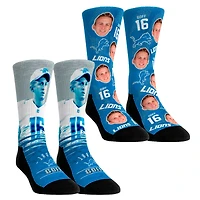 Youth Rock Em Socks Jared Goff Detroit Lions NFL-Player Two-Pack Crew Socks Set