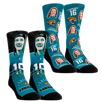 Youth Rock Em Socks Trevor Lawrence Jacksonville Jaguars NFL-Player Two-Pack Crew Socks Set