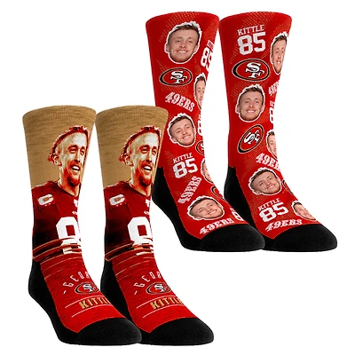 Youth Rock Em Socks George Kittle San Francisco 49ers NFL-Player Two-Pack Crew Socks Set