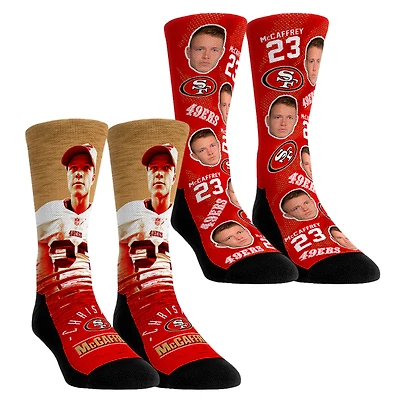 Youth Rock Em Socks Christian McCaffrey San Francisco 49ers NFL-Player Two-Pack Crew Socks Set