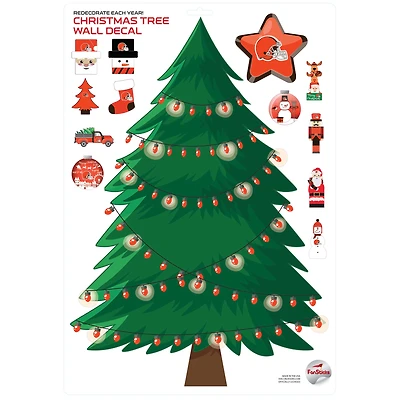 Cleveland Browns Holiday Wall Decal