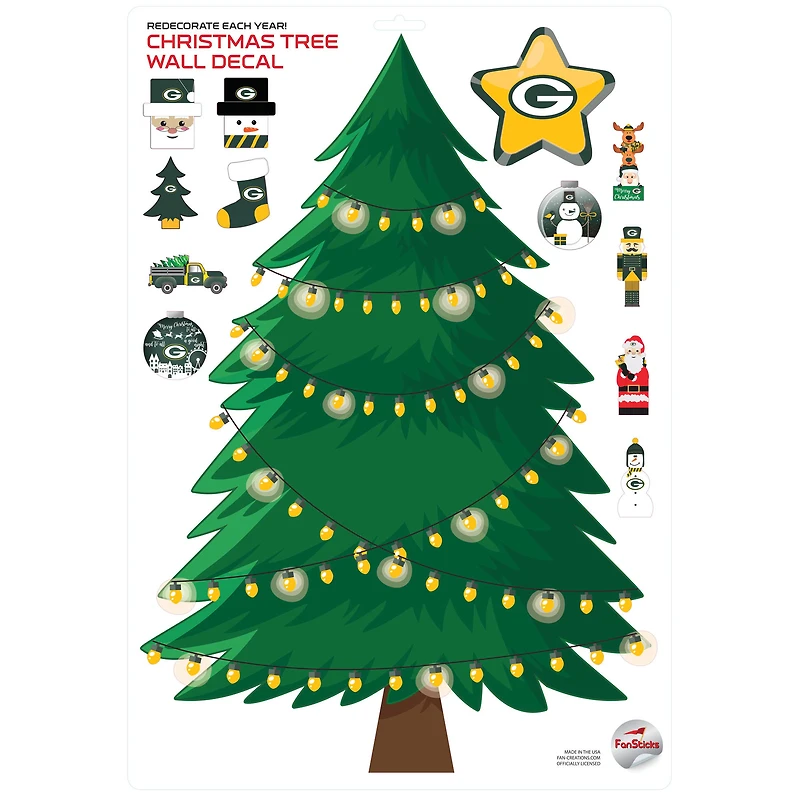 Green Bay Packers Holiday Wall Decal