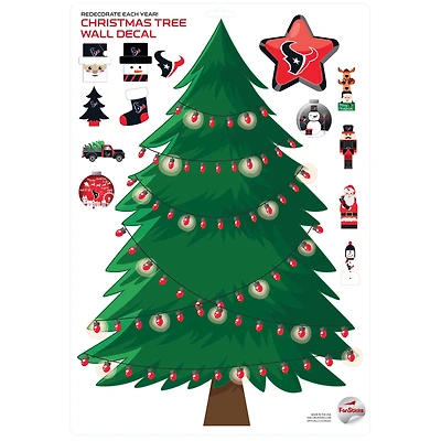 Houston Texans Holiday Wall Decal