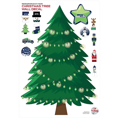 Seattle Seahawks Holiday Wall Decal