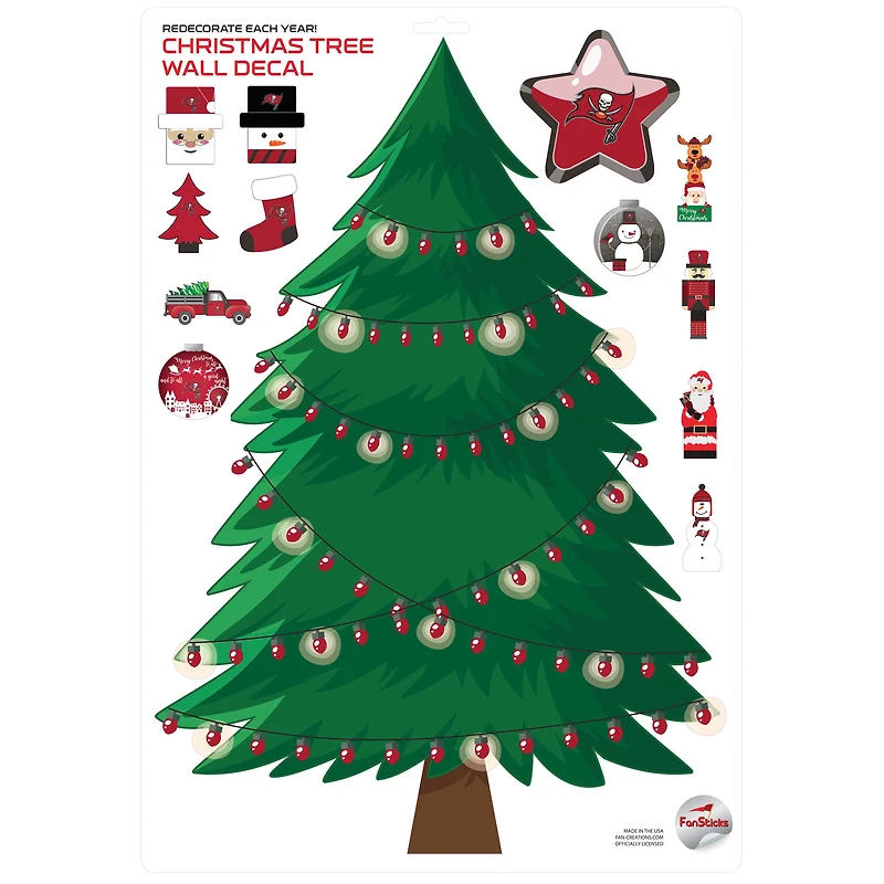 Tampa Bay Buccaneers Holiday Wall Decal