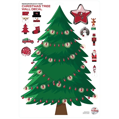 Tampa Bay Buccaneers Holiday Wall Decal