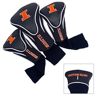 Illinois Fighting Illini 3-Pack Contour Headcover Set